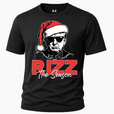 Rizz The Season Christmas Holiday Xmas Donald Trump President Cooling Performance Crew T-Shirt