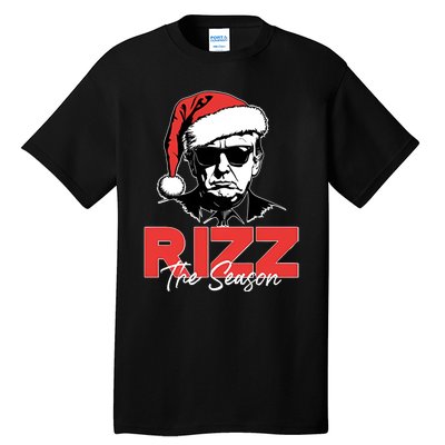 Rizz The Season Christmas Holiday Xmas Donald Trump President Tall T-Shirt