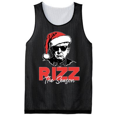 Rizz The Season Christmas Holiday Xmas Donald Trump President Mesh Reversible Basketball Jersey Tank