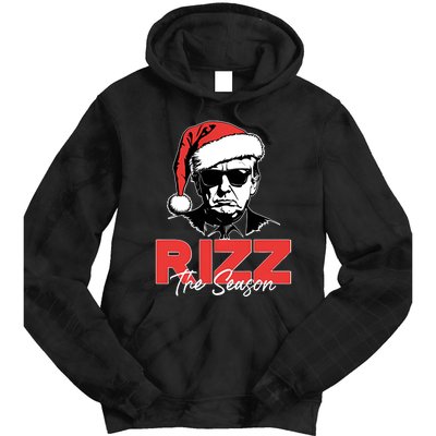 Rizz The Season Christmas Holiday Xmas Donald Trump President Tie Dye Hoodie