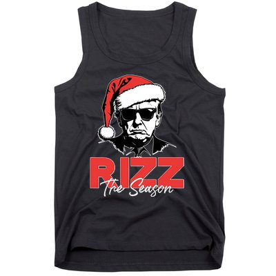 Rizz The Season Christmas Holiday Xmas Donald Trump President Tank Top