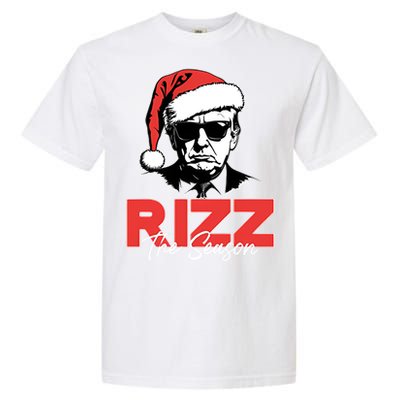 Rizz The Season Christmas Holiday Xmas Donald Trump President Garment-Dyed Heavyweight T-Shirt