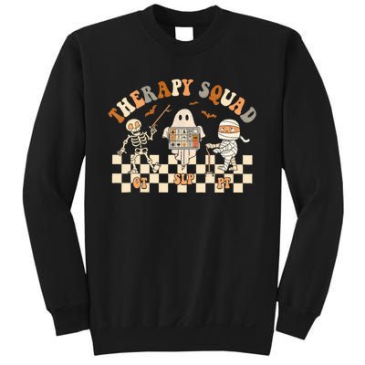 Retro Therapy Squad Slp Ot Pt Team Halloween Speech Physical Sweatshirt