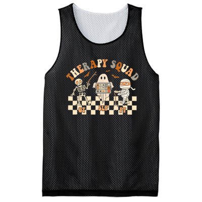 Retro Therapy Squad Slp Ot Pt Team Halloween Speech Physical Mesh Reversible Basketball Jersey Tank