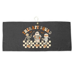 Retro Therapy Squad Slp Ot Pt Team Halloween Speech Physical Large Microfiber Waffle Golf Towel