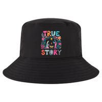 Retro True Story Christmas Nativity Scene Jesus Cross Xmas Cool Comfort Performance Bucket Hat