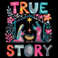 Retro True Story Christmas Nativity Scene Jesus Cross Xmas Wool Snapback Cap