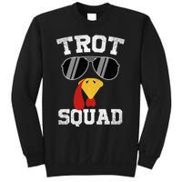 Running Turkey Sunglasses Trot Squad Thanksgiving Sweatshirt