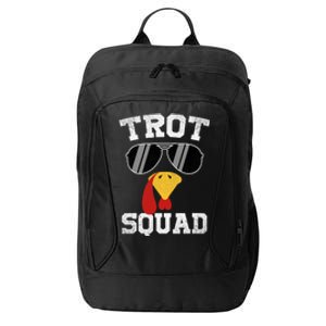 Running Turkey Sunglasses Trot Squad Thanksgiving City Backpack