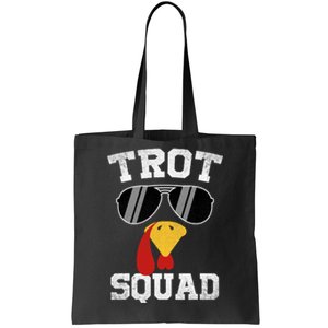 Running Turkey Sunglasses Trot Squad Thanksgiving Tote Bag