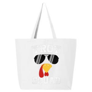 Running Turkey Sunglasses Trot Squad Thanksgiving 25L Jumbo Tote