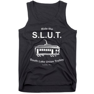 Ride The S.L.U.T. South Lake Union Trolley Seattle Tank Top