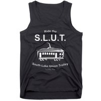 Ride The S.L.U.T. South Lake Union Trolley Seattle Tank Top