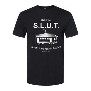 Ride The S.L.U.T. South Lake Union Trolley Seattle Softstyle CVC T-Shirt