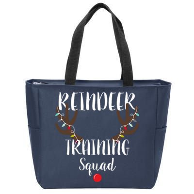 Reindeer Training Squad Zip Tote Bag