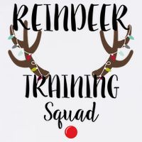 Reindeer Training Squad Women's V-Neck T-Shirt