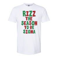 Rizz The Season Funny Gen Alpha Slang Christmas Teacher Softstyle CVC T-Shirt