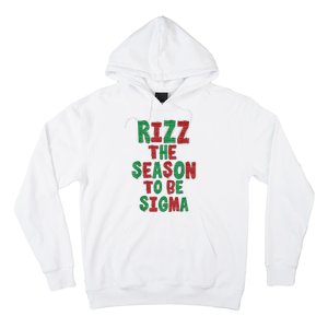 Rizz The Season Funny Gen Alpha Slang Christmas Teacher Hoodie