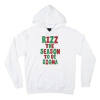 Rizz The Season Funny Gen Alpha Slang Christmas Teacher Hoodie