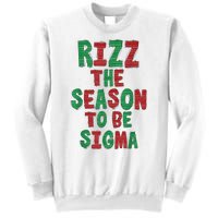 Rizz The Season Funny Gen Alpha Slang Christmas Teacher Sweatshirt