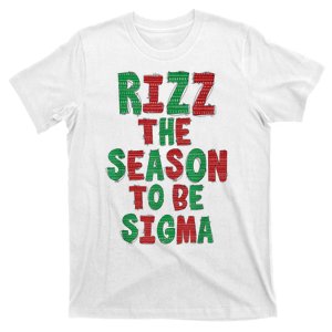 Rizz The Season Funny Gen Alpha Slang Christmas Teacher T-Shirt