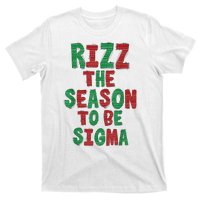 Rizz The Season Funny Gen Alpha Slang Christmas Teacher T-Shirt