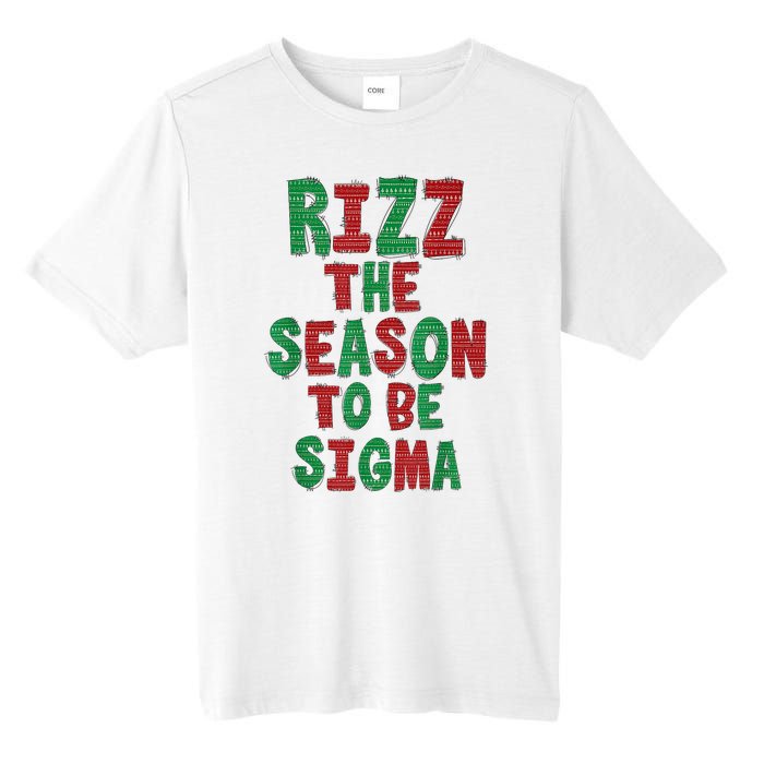 Rizz The Season Funny Gen Alpha Slang Christmas Teacher Tall Fusion ChromaSoft Performance T-Shirt