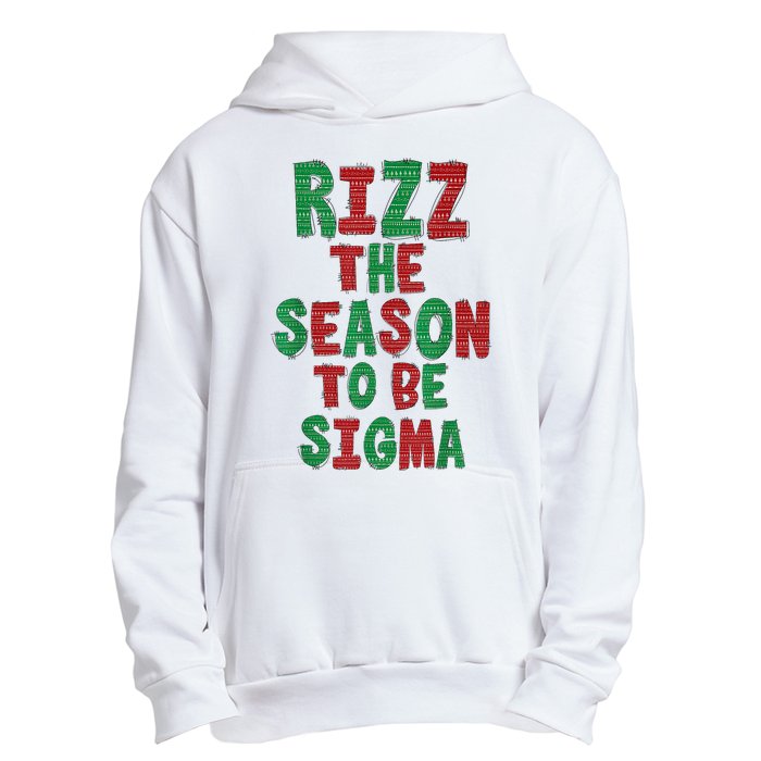 Rizz The Season Funny Gen Alpha Slang Christmas Teacher Urban Pullover Hoodie