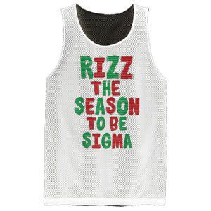 Rizz The Season Funny Gen Alpha Slang Christmas Teacher Mesh Reversible Basketball Jersey Tank