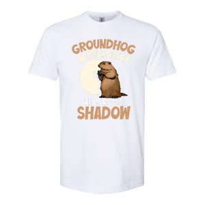 Respect The Shadow Meteorology Funny Groundhog Day Softstyle® CVC T-Shirt