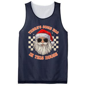 Retro ThereS Some Hos In This House Santa Claus Christmas Raglan Baseball Mesh Reversible Basketball Jersey Tank