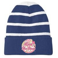 Rock The STAAR Teacher Student Funny Testing Day Checkered Striped Beanie with Solid Band