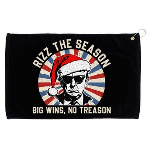 Rizz The Season Big Wins No Treason Political Humor Sarcasm Grommeted Golf Towel