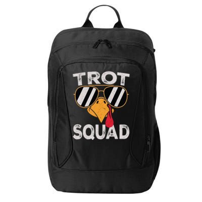 Running Turkey Sunglasses Trot Squad Thanksgiving Gift City Backpack