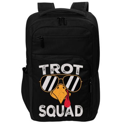 Running Turkey Sunglasses Trot Squad Thanksgiving Gift Impact Tech Backpack