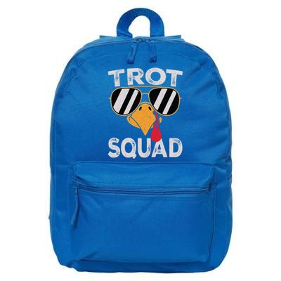 Running Turkey Sunglasses Trot Squad Thanksgiving Gift 16 in Basic Backpack