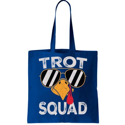 Running Turkey Sunglasses Trot Squad Thanksgiving Gift Tote Bag