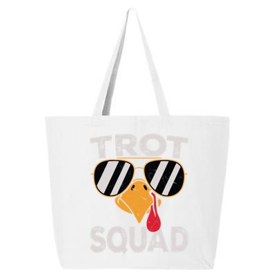 Running Turkey Sunglasses Trot Squad Thanksgiving Gift 25L Jumbo Tote