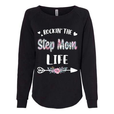 Rockin' The Step Mom Life Proud Grandma Mothers Day Funny Gift Womens California Wash Sweatshirt