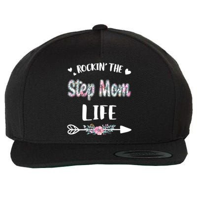 Rockin' The Step Mom Life Proud Grandma Mothers Day Funny Gift Wool Snapback Cap