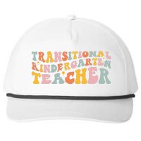 Retro TK Teacher Groovy Transitional Kindergarten Teacher Snapback Five-Panel Rope Hat