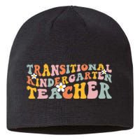 Retro TK Teacher Groovy Transitional Kindergarten Teacher Sustainable Beanie