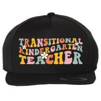 Retro TK Teacher Groovy Transitional Kindergarten Teacher Wool Snapback Cap