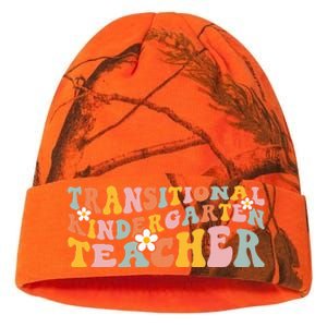 Retro TK Teacher Groovy Transitional Kindergarten Teacher Kati Licensed 12" Camo Beanie