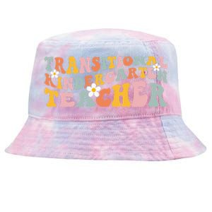 Retro TK Teacher Groovy Transitional Kindergarten Teacher Tie-Dyed Bucket Hat