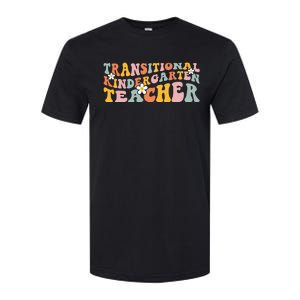 Retro TK Teacher Groovy Transitional Kindergarten Teacher Softstyle CVC T-Shirt