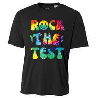 Rock The Test Testing Day Retro Motivational Teacher Student Cooling Performance Crew T-Shirt