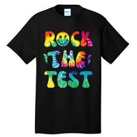 Rock The Test Testing Day Retro Motivational Teacher Student Tall T-Shirt