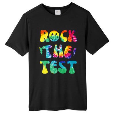 Rock The Test Testing Day Retro Motivational Teacher Student Tall Fusion ChromaSoft Performance T-Shirt