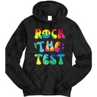 Rock The Test Testing Day Retro Motivational Teacher Student Tie Dye Hoodie